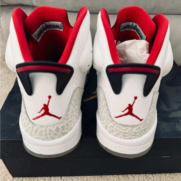 Jordan Son of Sneakers - White, Gym Red, Black